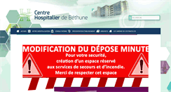 Desktop Screenshot of ch-bethune.fr