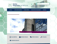 Tablet Screenshot of ch-bethune.fr